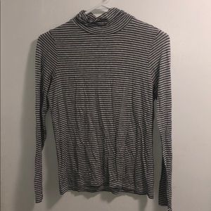 Striped turtleneck